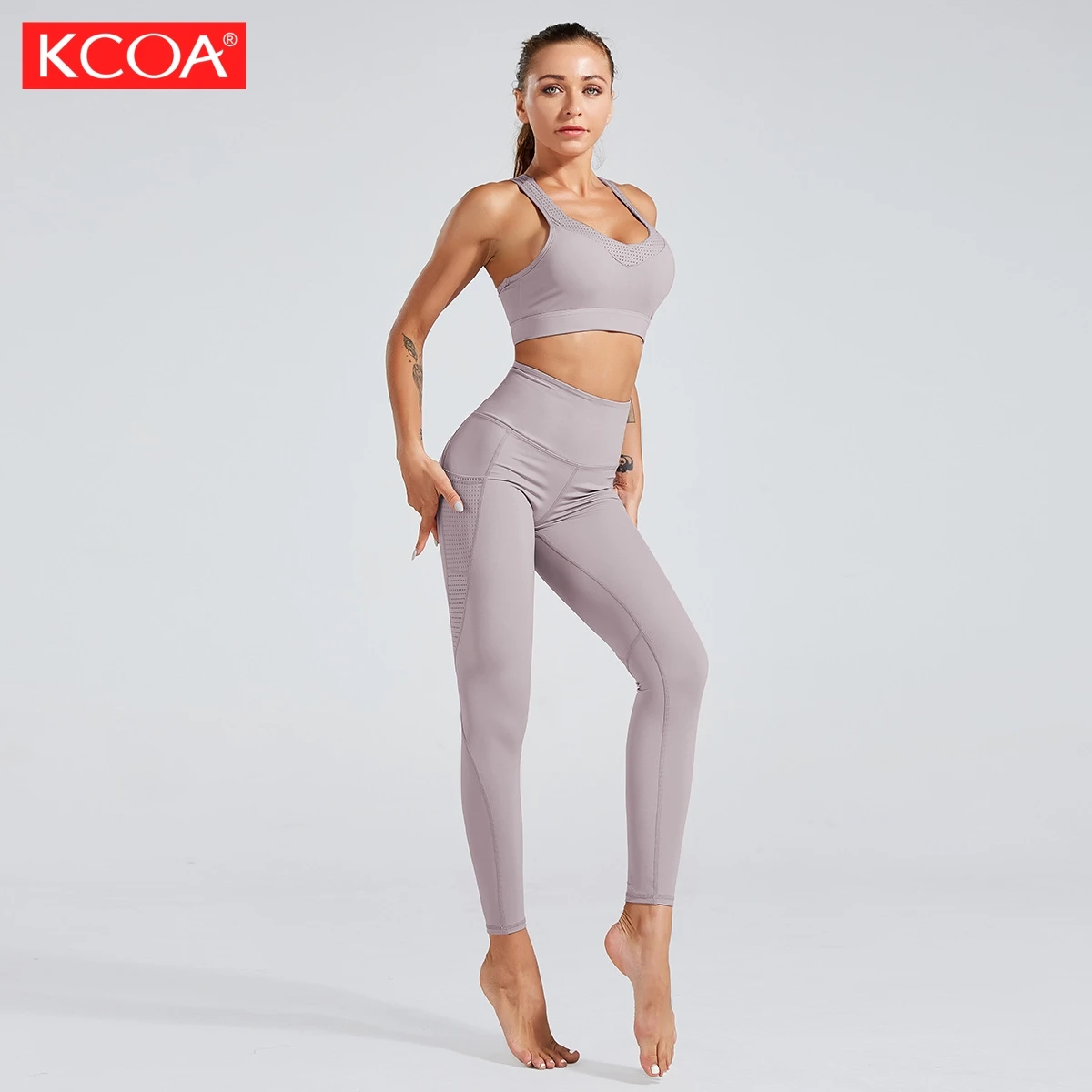 

High Qualty Unisex Gym Yoga Fitness Clothes Wholesale In Flowers, 4 color in stock