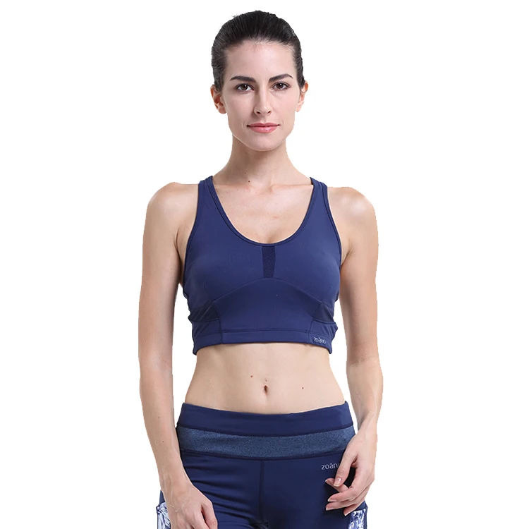

ladies sexy pushup yoga bra women high quality removable cup cross back mesh Sports Bra, Customized colors