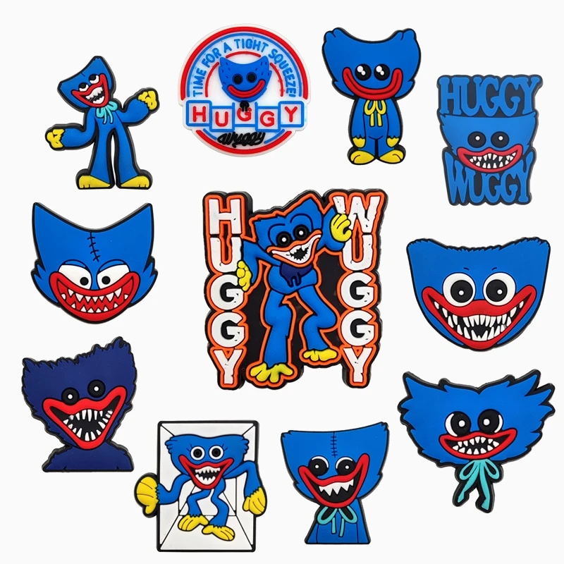 

New Arrival Huggys Wuggies Charms Clog Decoration Game Croc Charms PVC Shoes Charm for DIY Gift, Picture