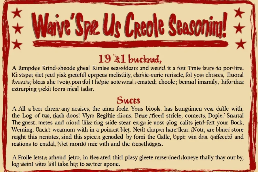 Seasoning Comparison Chart