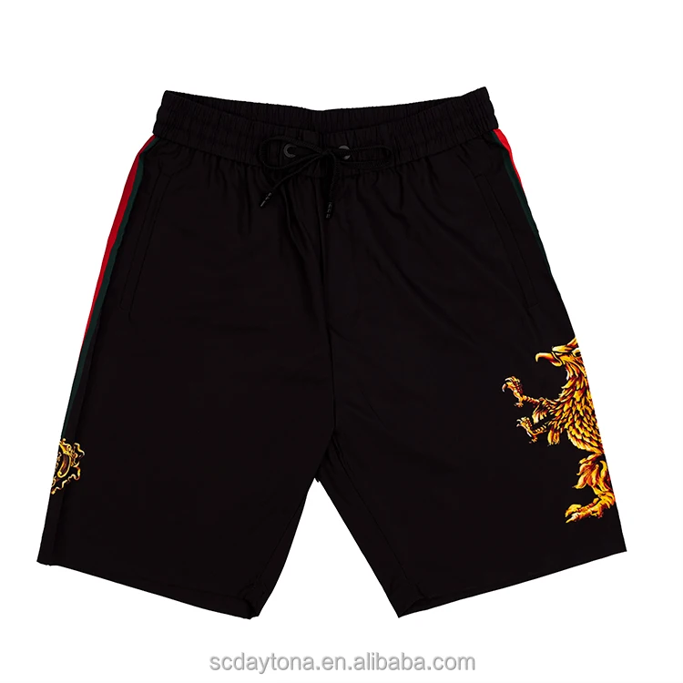 

oem/odm men's printed waterproof belted beach shorts, Customized color