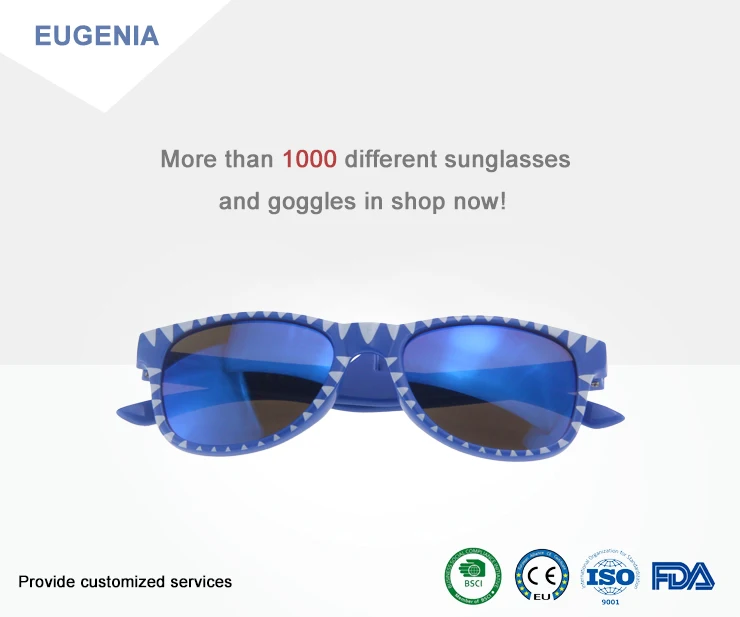 EUGENIA 2021  uv protection custom logo shark tooth multi shape gafas de sol para kids sunglasses for boys image