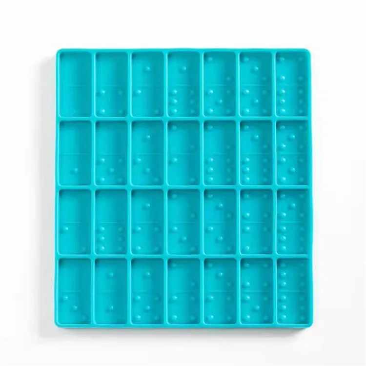 

Y1558 shiny heart shape silicone domino mold, Pink
