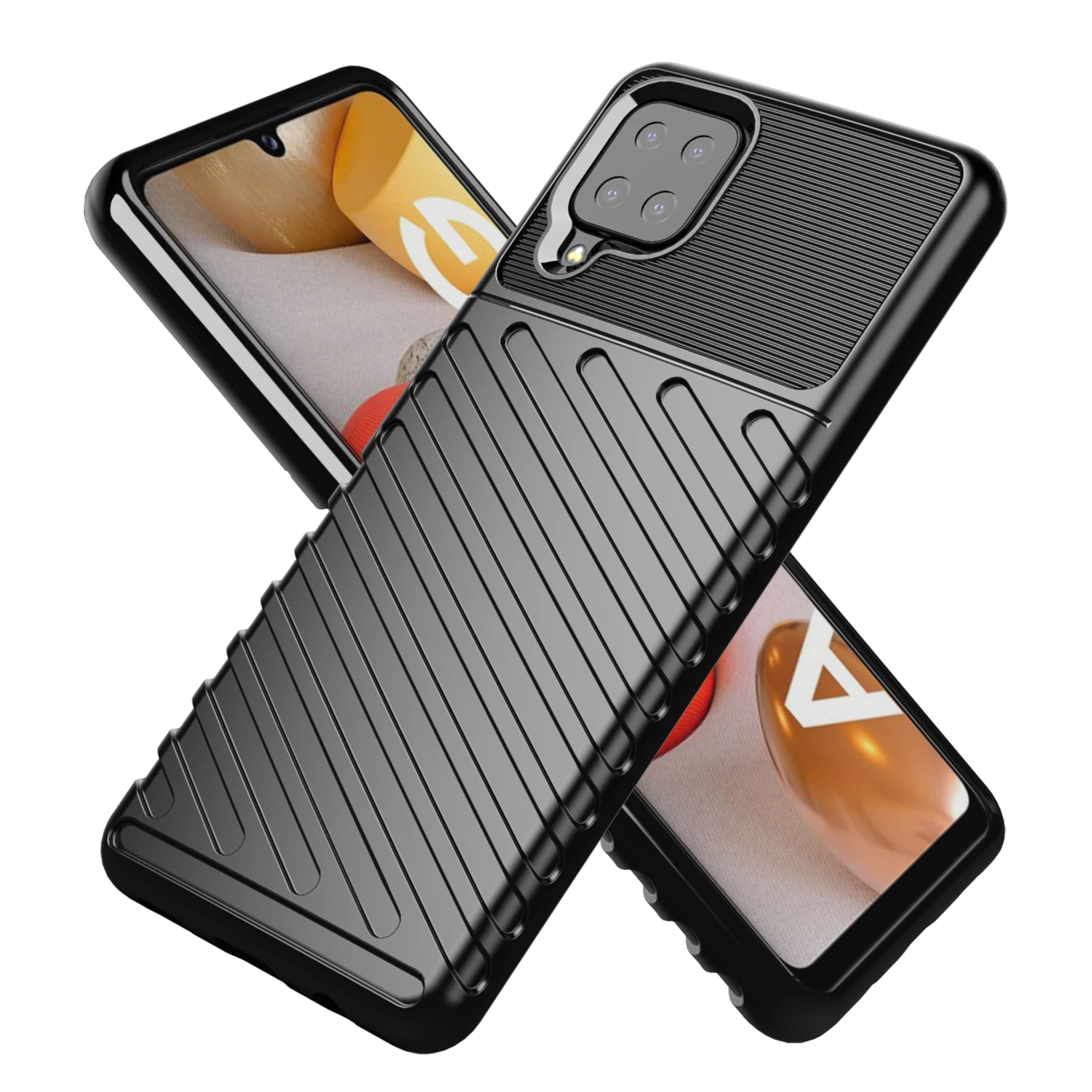 

Shockproof TPU Mobile Back Cover For samsung galaxy F62 phone case, 3colors