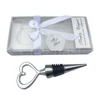 Wedding give a gift in return beverage bottle stopper heart shape wine metal and craft wine stopper