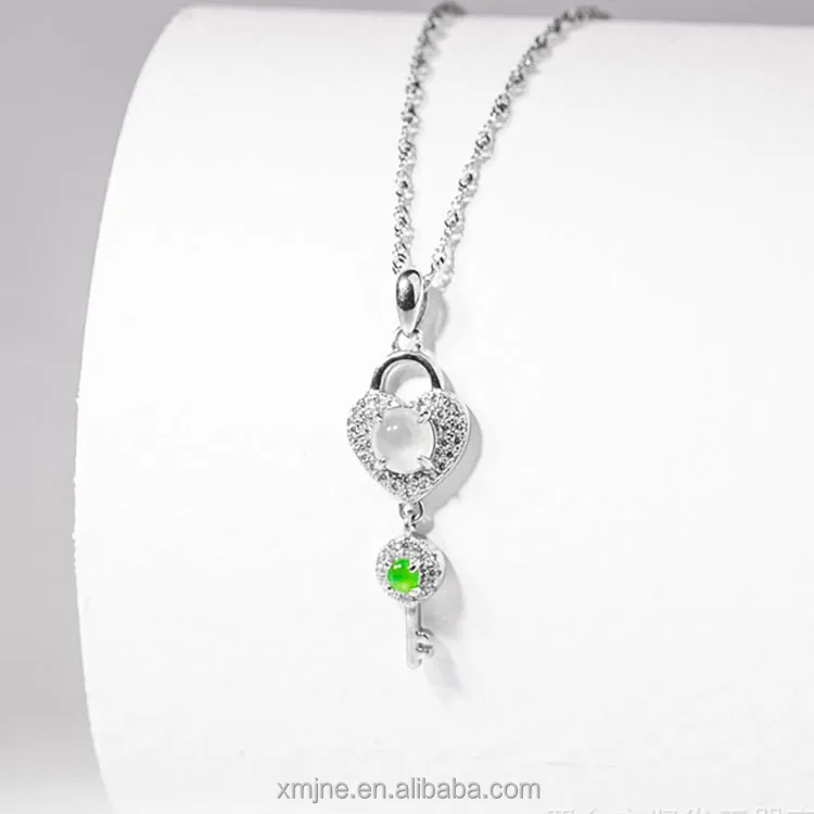

S925 Pure Silver Concentric Lock Pendant For Ladies
