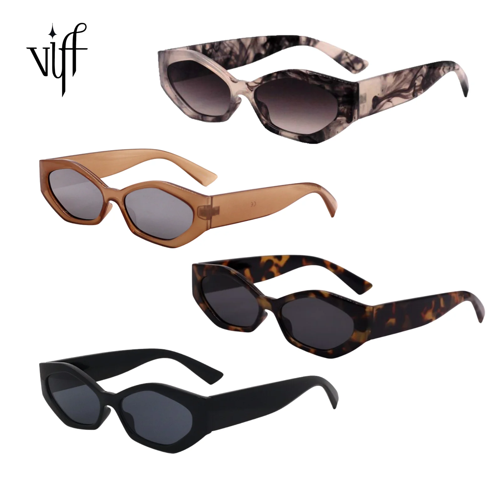 

VIFF HP18265 Rectangle Sunglasses Retro Sun Glasses Women Sunglasses Manufacturer Vintage Rectangle Fashion Sunglasses 2021