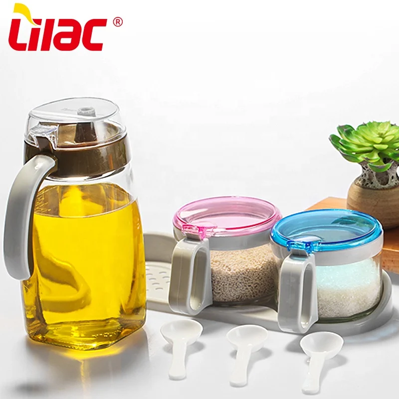 

Lilac BSCI SGS LFGB 820ml 300ml clear glass spice jars gewrzglser glass empty olive oil bottles