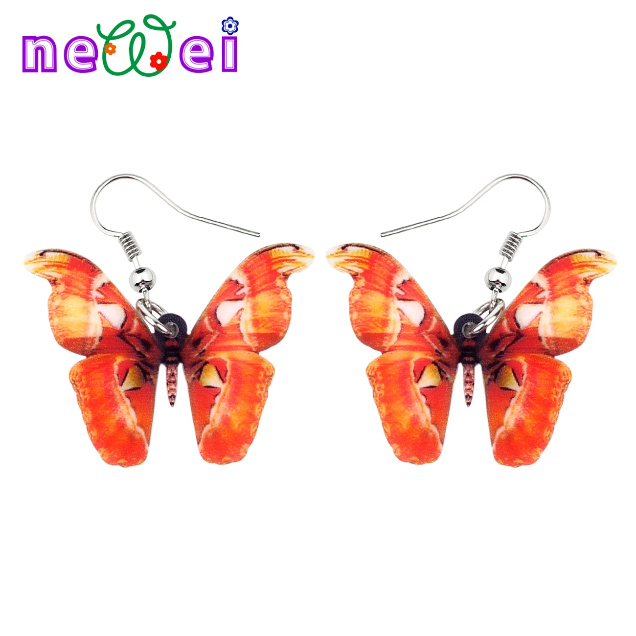NEWEI Acrylic Orange Butterfly