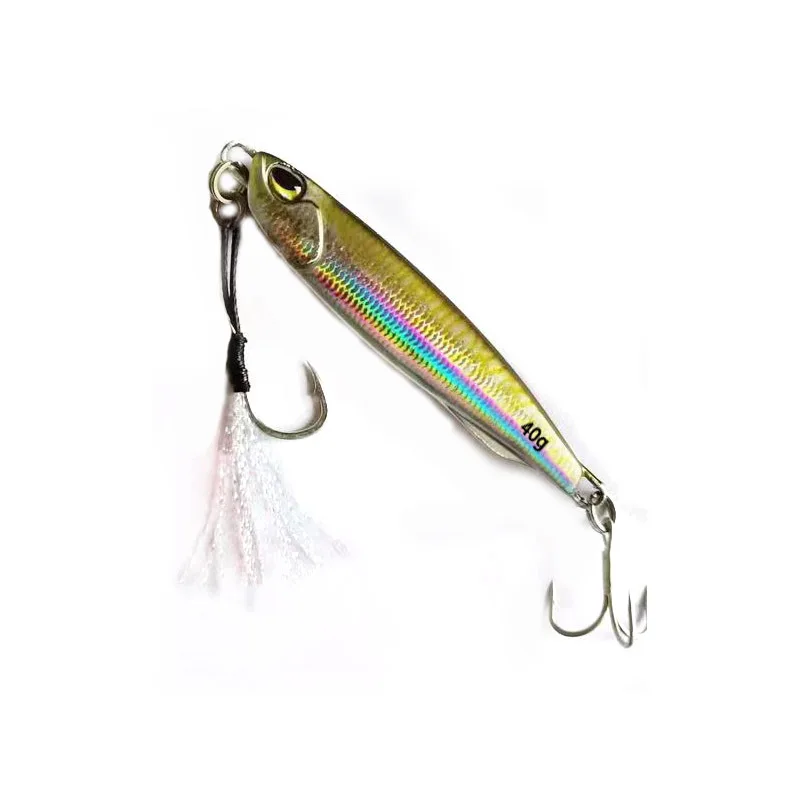 

Best Selling Fishing Jigs 20g30g40g60g80g Small Size Jig lure with metal Hook Sea Fishing Jig Lure