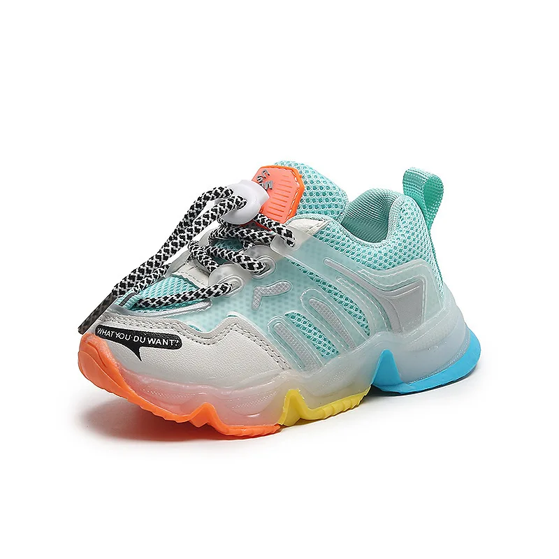 

2022 Children Luminous Shoes Boys Girls LED Sport Running Shoes Baby Lights Fashion Sneakers Toddler Kids With Light Sneakers