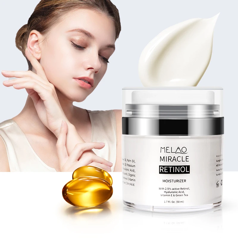 

Melao 71% organic to eliminate acne Best retinol moisturizer anti wrinkle cream anti aging face cream private label