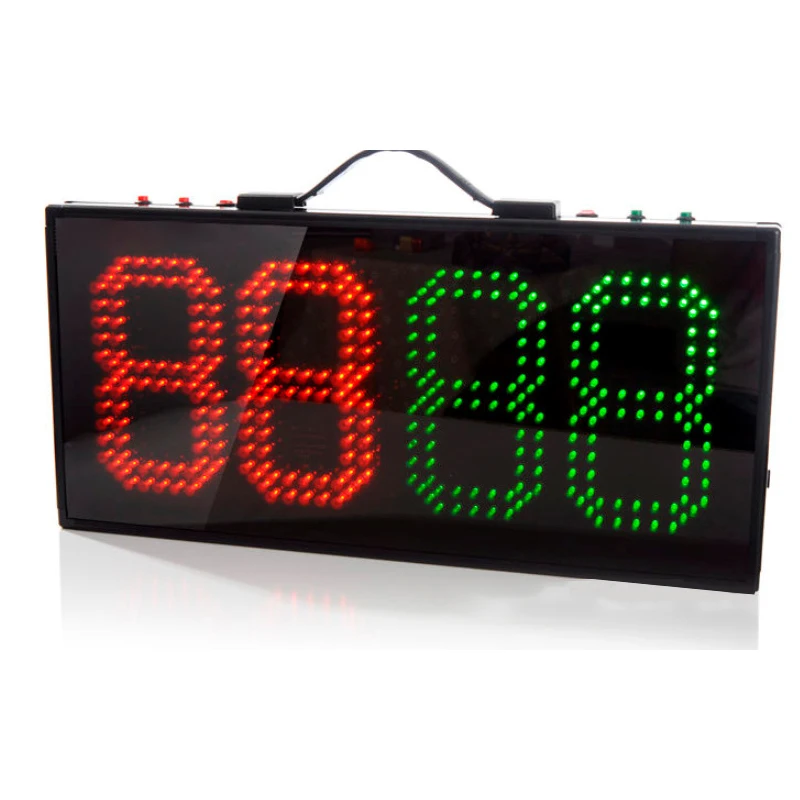 

Aluminium alloy football 4 digit 2 sides Led football scoreboard substitution board, Red