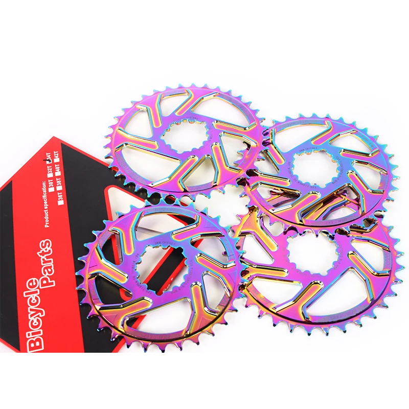 

GXP Chain ring 3mm Offset 6mm Chainwheel Colorful MTB Aluminum Alloy Chain Ring for GXP XX1 X9 XO X01 Crankset Bike Parts, Colorful(plating)