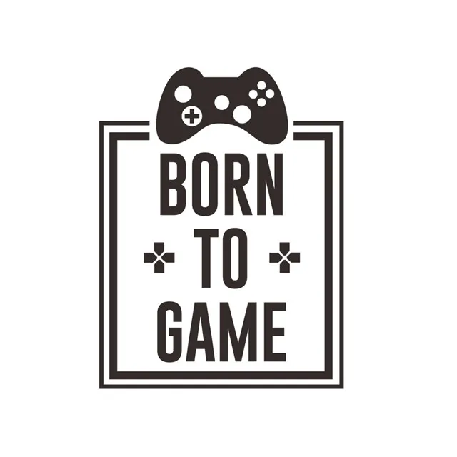 

2021 Hot Selling Stickers BORN TO GAME Gaming Room Wall Decoration, As picture