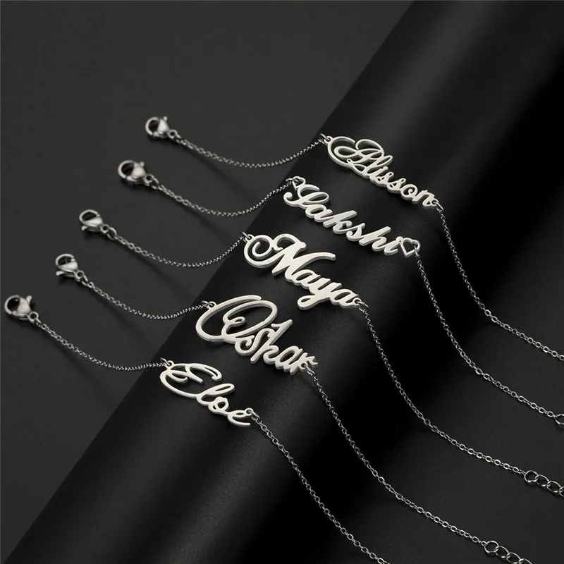 

Custom Charm Anklet Bracelet Women Gold Plated Stainless Steel Bijoux Bracelet
