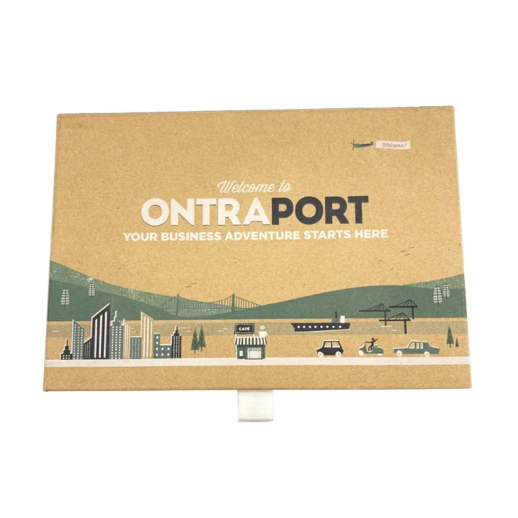 kraft paper box clear window