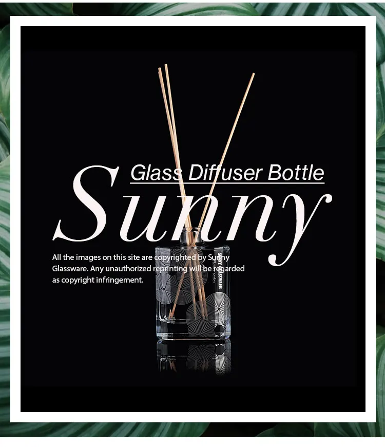 square glass bottle