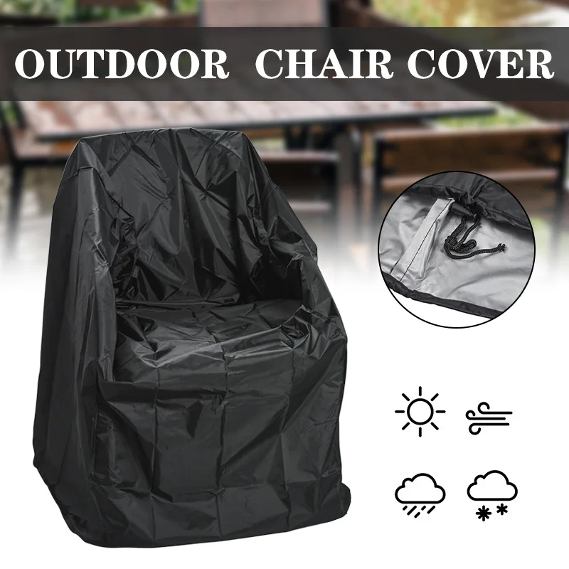 Wholesale Custom LOGO Sunproof Waterproof Elastic Chair Cover Fabric Garden Chair Protective Covers