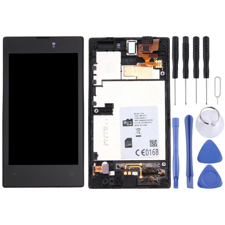 

Original LCD Display + Touch Panel with Frame for Nokia Lumia 520 display