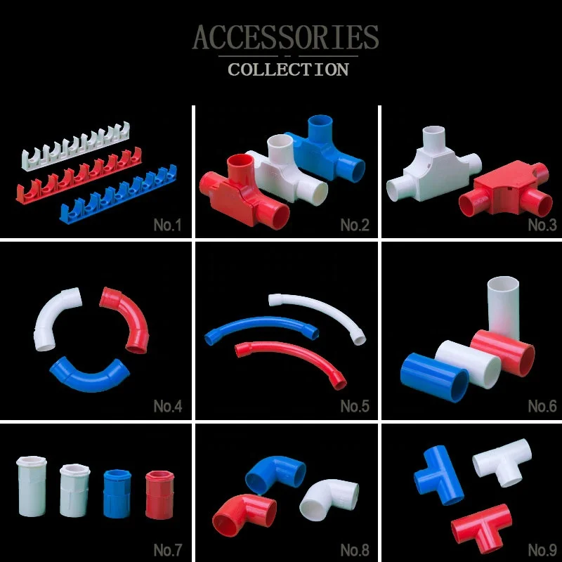 
Wholesale Size D20*1.4mm Rigid Plastic Wire Casing 20mm Pvc Conduit 