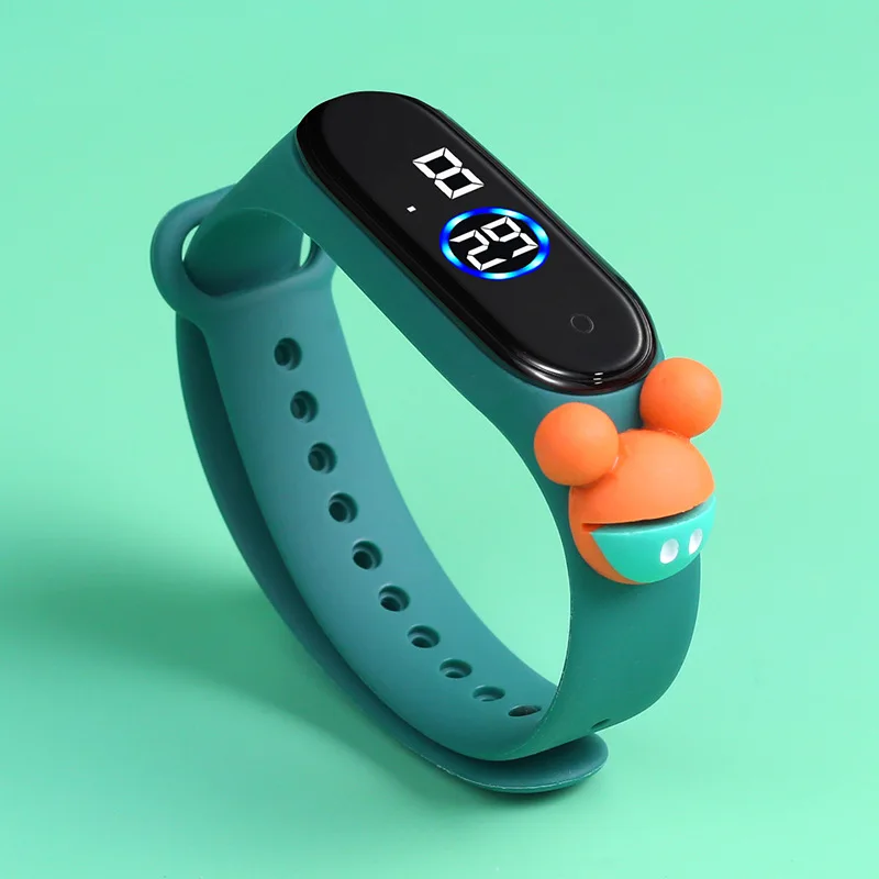 

Spot speed cartoon doll bracelet watch male children elementary and middle school students led touch waterproof electronic watch