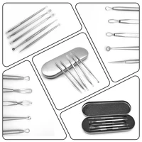 

amazon custom logo 5pcs blackhead remover tool kit acne needle