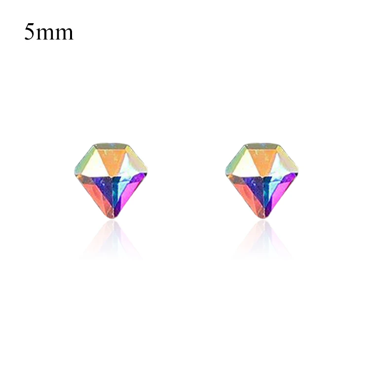 

High quality nail rhinestones shaped irregular crystal nail diamond rhinestones, Multi colors