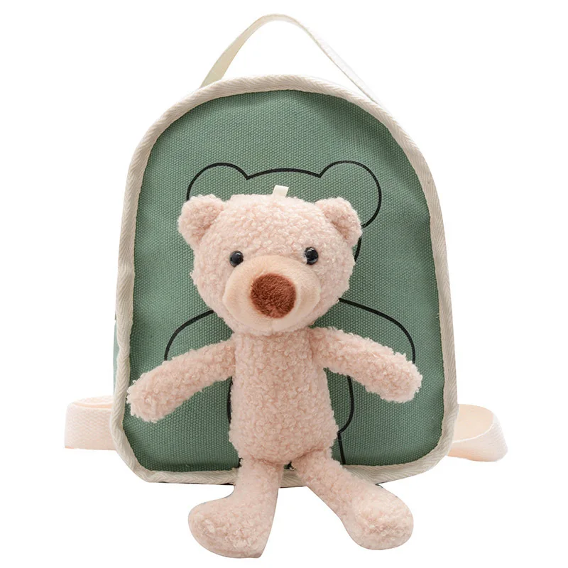 

Cheap 3D Children Cute Bear Backpack School Bags Girls Gift Packed Book Bags Mochilas Infantiles Toddler Bag Pack Kids, As show