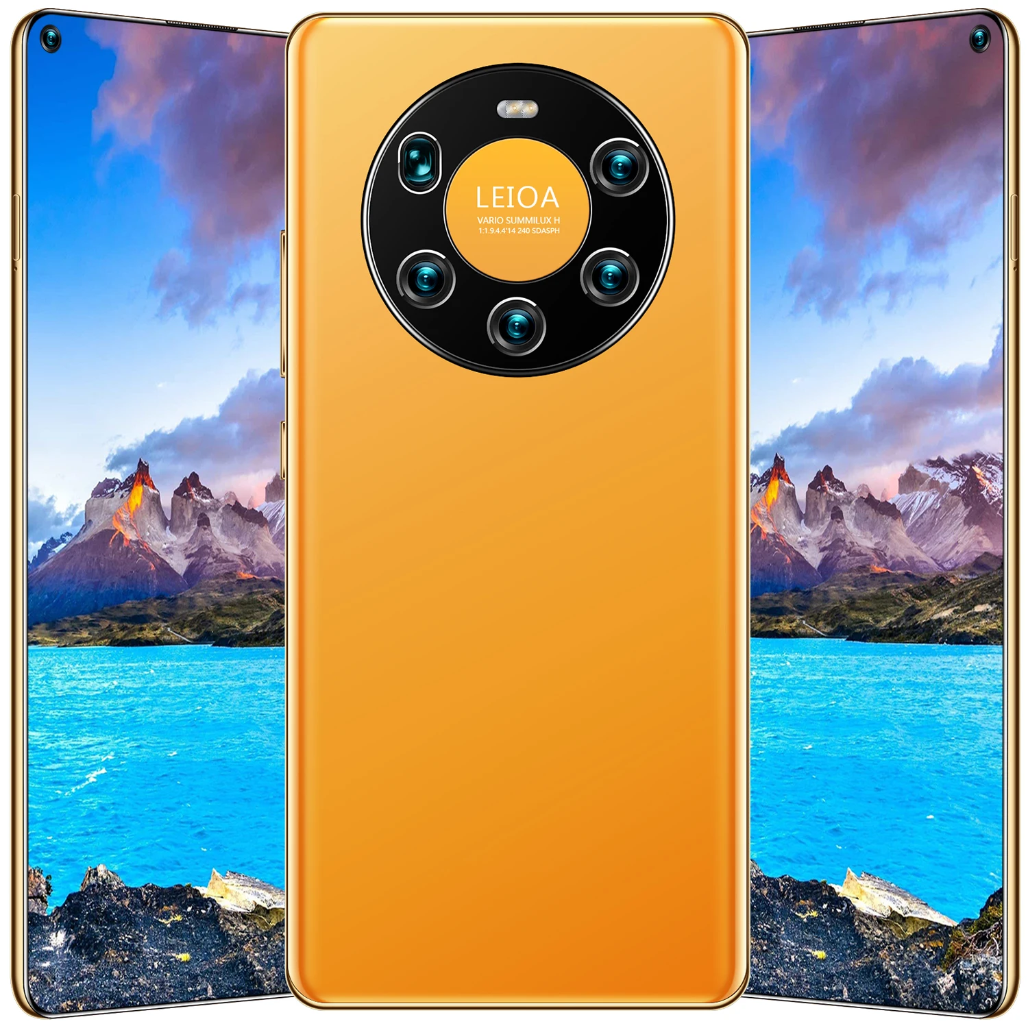 

Mate40 Pro+ 7.3 Inch Full Screen Smartphone Android 10.0 8GB 128GB Face Unlock Mobile Phone