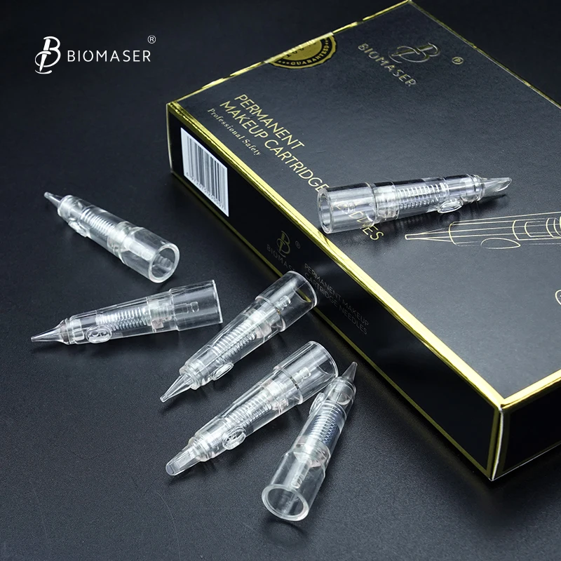 

BIOMASER Cartridge Needles Disposable Sterilized PMU Microneedling Machine Needles For Eyebrow Lip