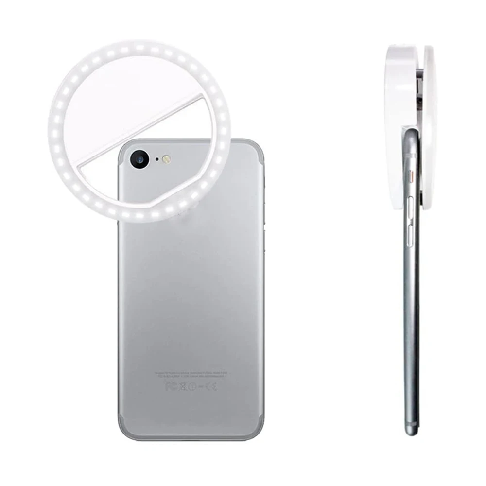

Portable 36 LED Rechargeable Selfie Ring Light Portable Flash Universal Phone Lighting Selfie Fill Light for Phone