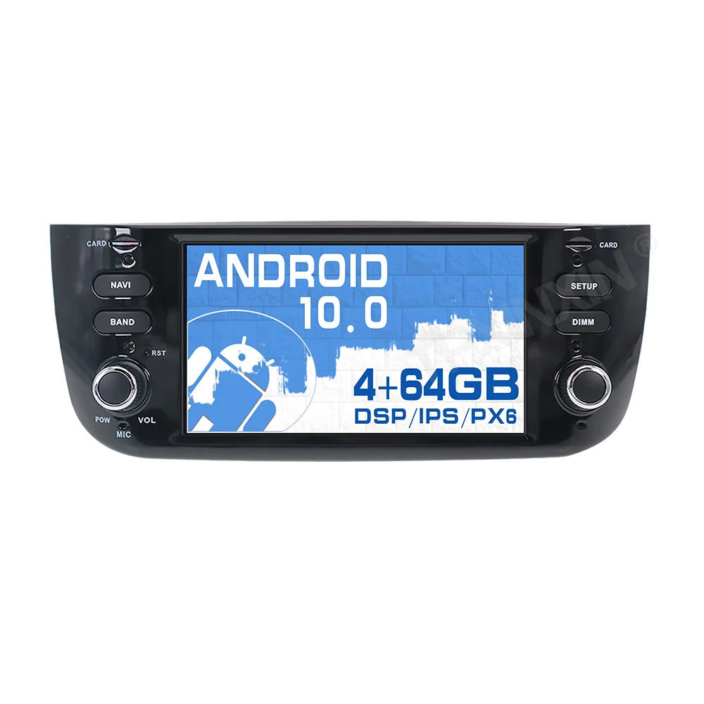 

Android 10.0 DSP PX6 For Fiat Punto 2009-2015 Car GPS Navigation Auto Radio Stereo DVD Multimedia Video Player HeadUnit 2Din