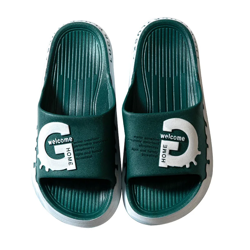 

New anti slip thick sole cool slippers in spring and summer 2021 lovers fashion EVA slippers OEM customized