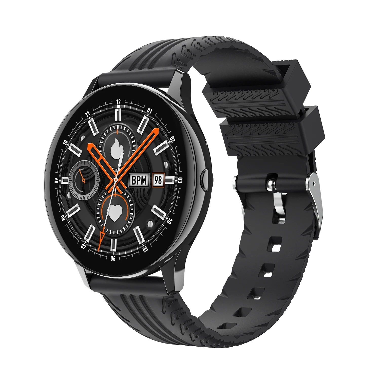 

2021 New arrivals smartwatch Q16 full round touch dial call phone digital watches men women wireless charging smart watch q16