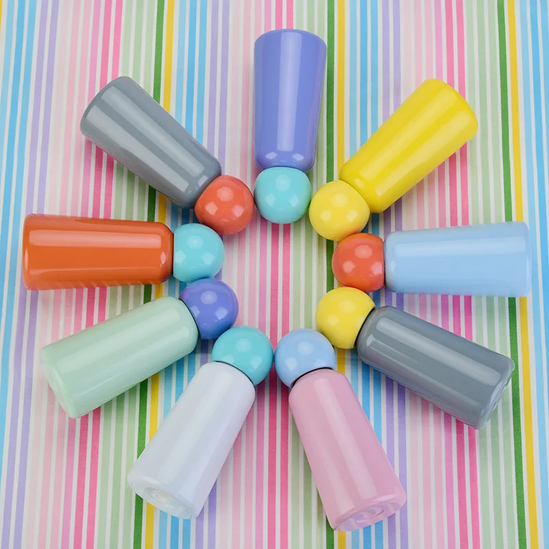 New Wholesale 500ml Cute Bullet Shaped Vacuum Flask Tumbler Double Walled  Insulated Drinkware Stainless Steel Water Bottle