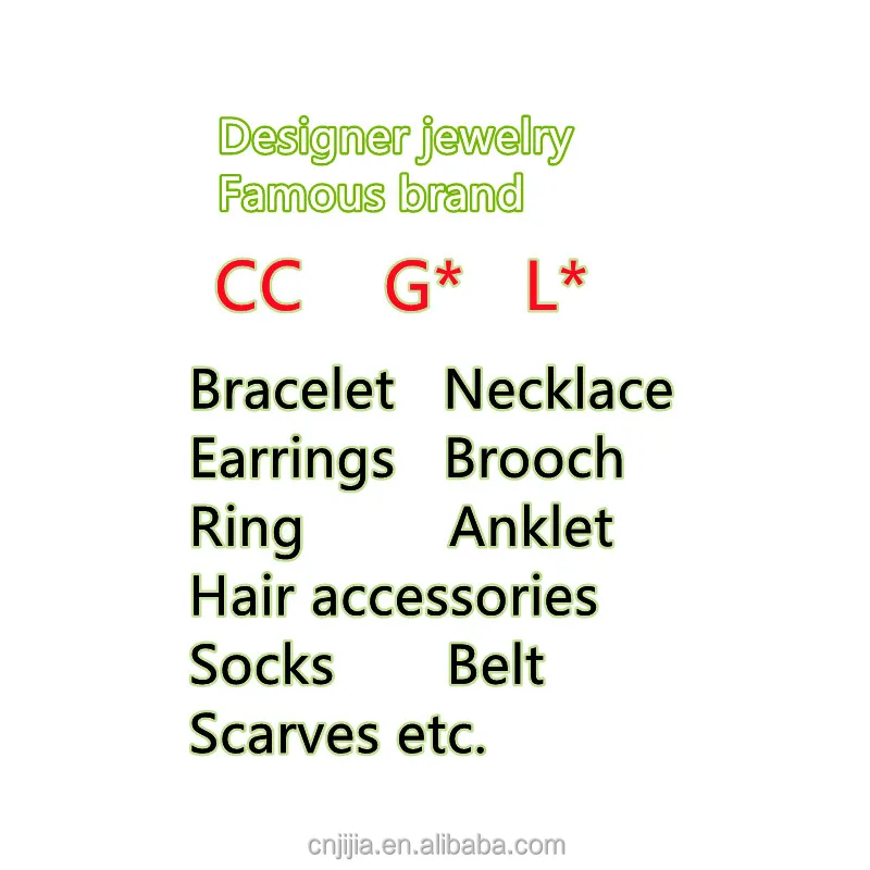 

Designer Jewelry Famous Brand Cc Charm Bracelet Necklace Brooch Earrings Scarves Socks Belts Hat