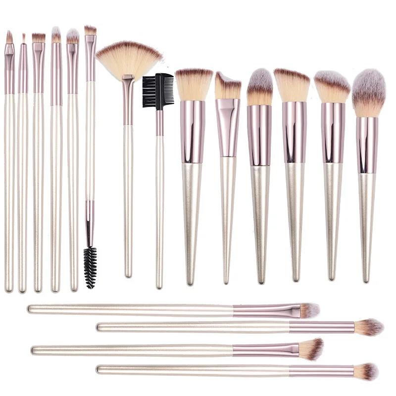 

OMG custom logo free samples 18 pcs professional purple soft cosmetic makeup face brush set