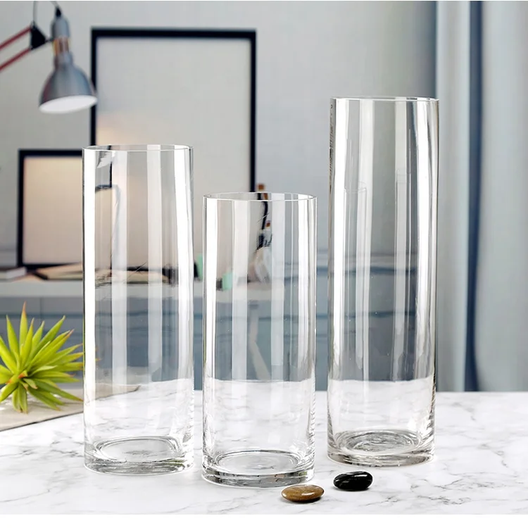 Wholesale Clear Glass Cylinder Vase Buy Tall Cylinder Glass Vase