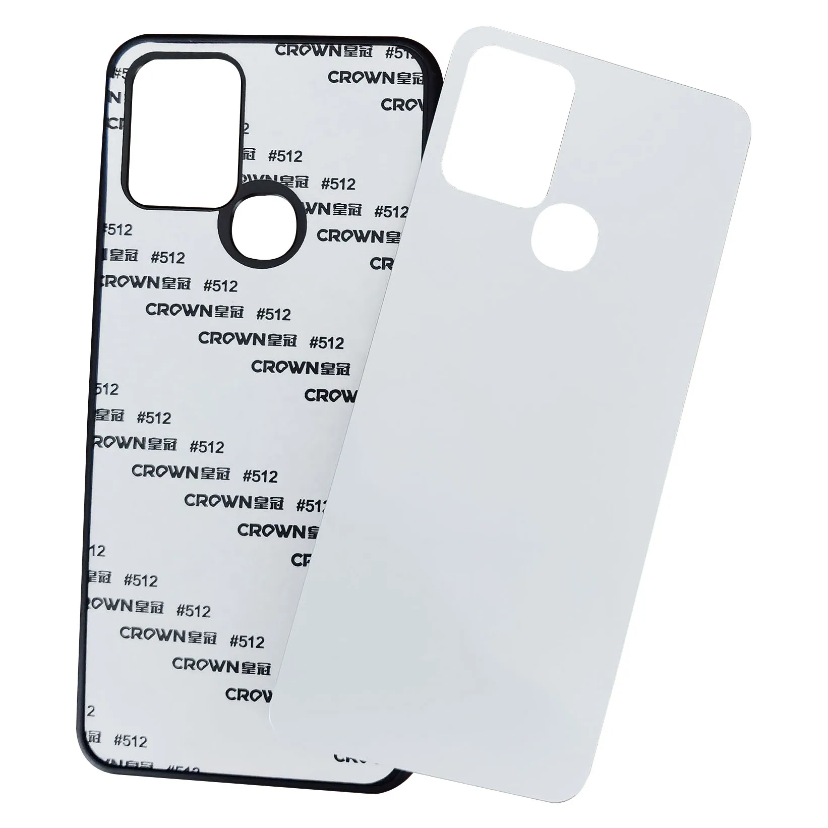 

Thermal Blank Printable Cell Phone Cases DIY , Customized Black Edge Cover Heat Transfer Press Phone Case for infinix hot 10