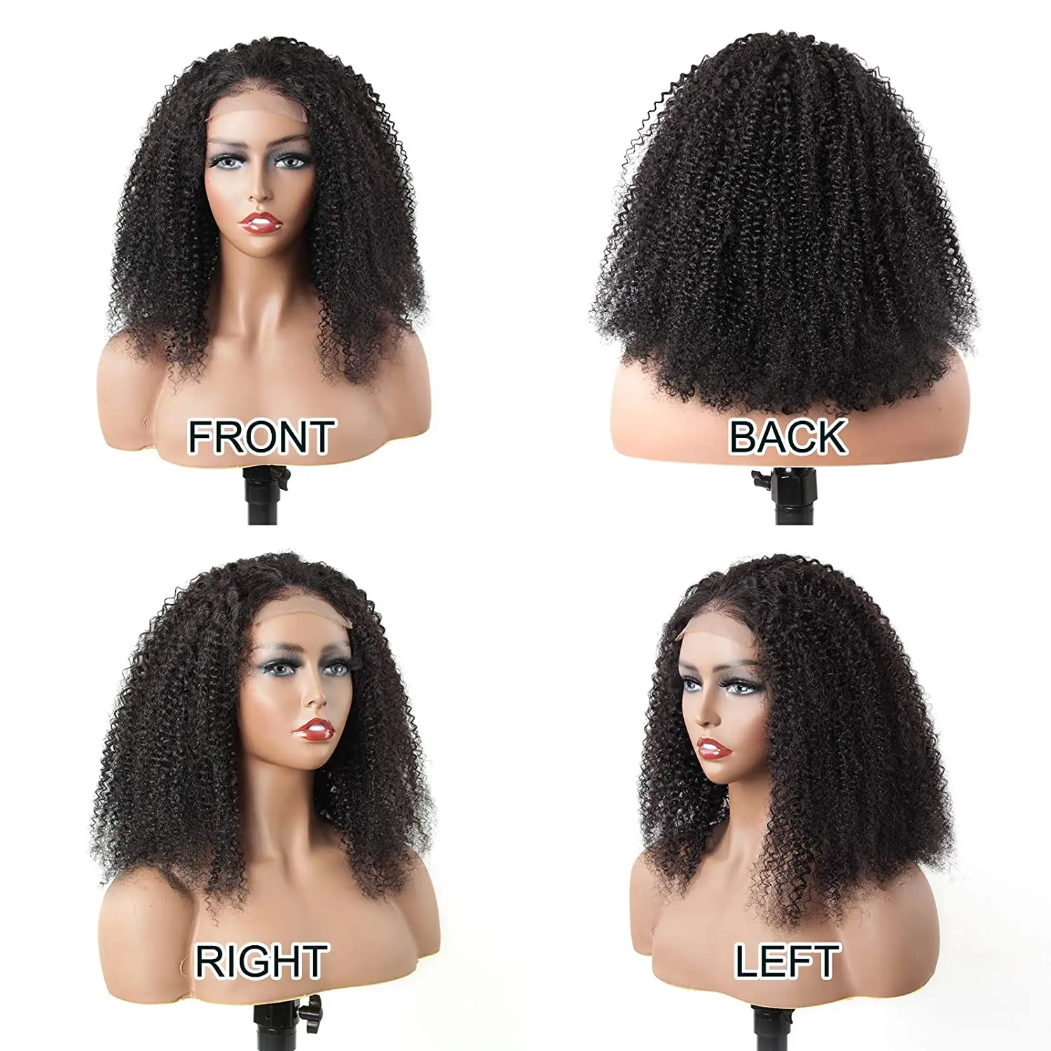 

Grade 12a hair wig preplucked hd transparent full lace wig natural humna hair mongolian afro kinky curly afro hair wigs