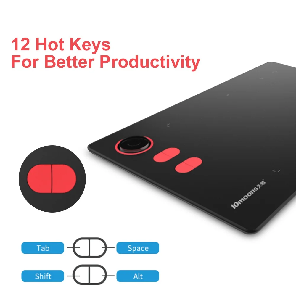 
best 8192 levels G20 Graphic Tablet with Roller key 