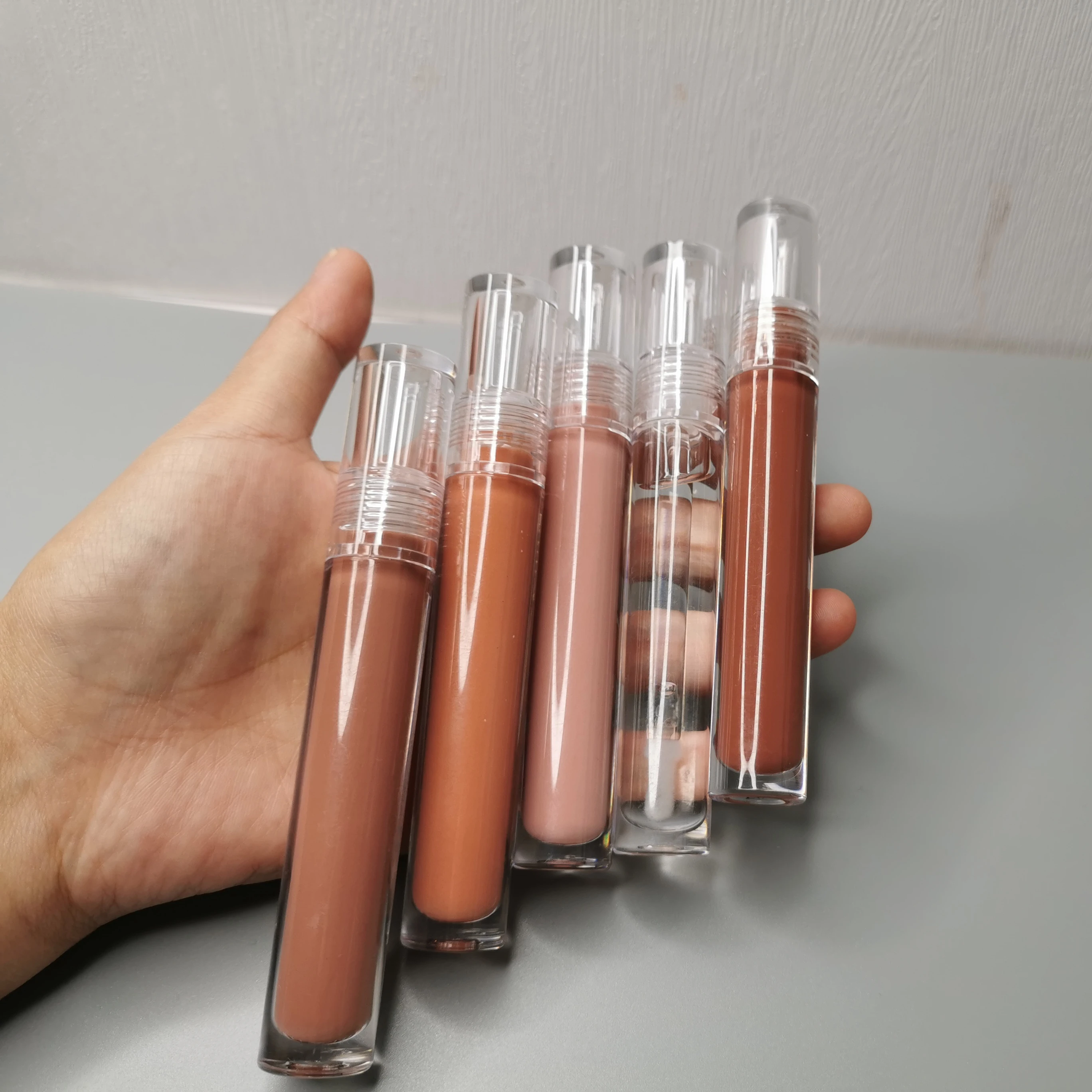 

Lipgloss Vendor Wholesale Organic Nude Vegan Glossy Vendor Liquid Clear Lip Gloss Batom liquido