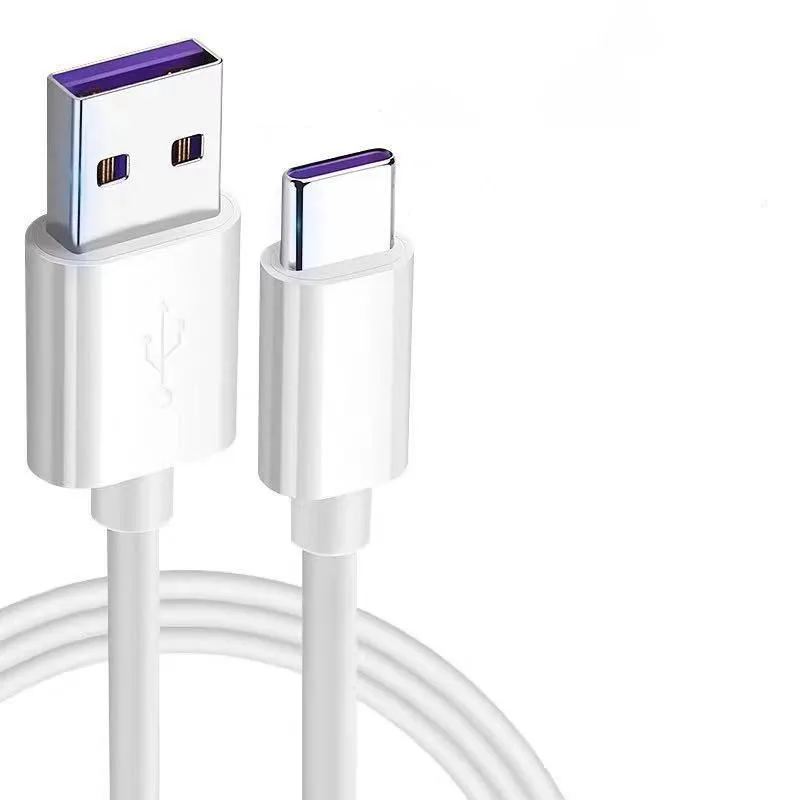 

free samples 3ft PVC material hot selling custom super fast charging for Huawei xiaomi quick charge type c 5A usb data cable, White/black