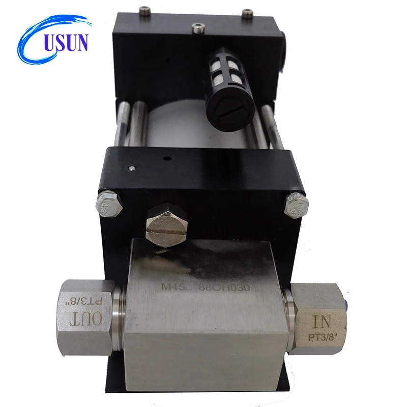 

Cheapest USUN Model:M16 50-120 Bar Output small portable High pressure pneumatic driven hydraulic test pump for sale