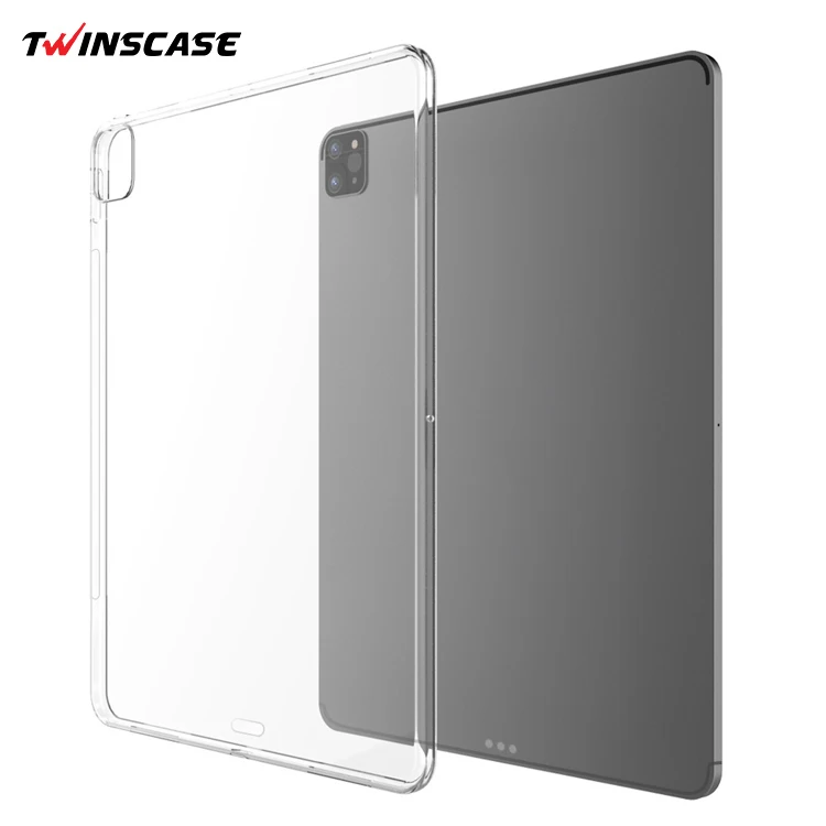 

Cheapest Transparent for iPad Case Ultra Clear Soft TPU Anti-yellow Anti-fall Full Case for iPad 10.2 Clear Back Shockproof Case, Clear/transparent black