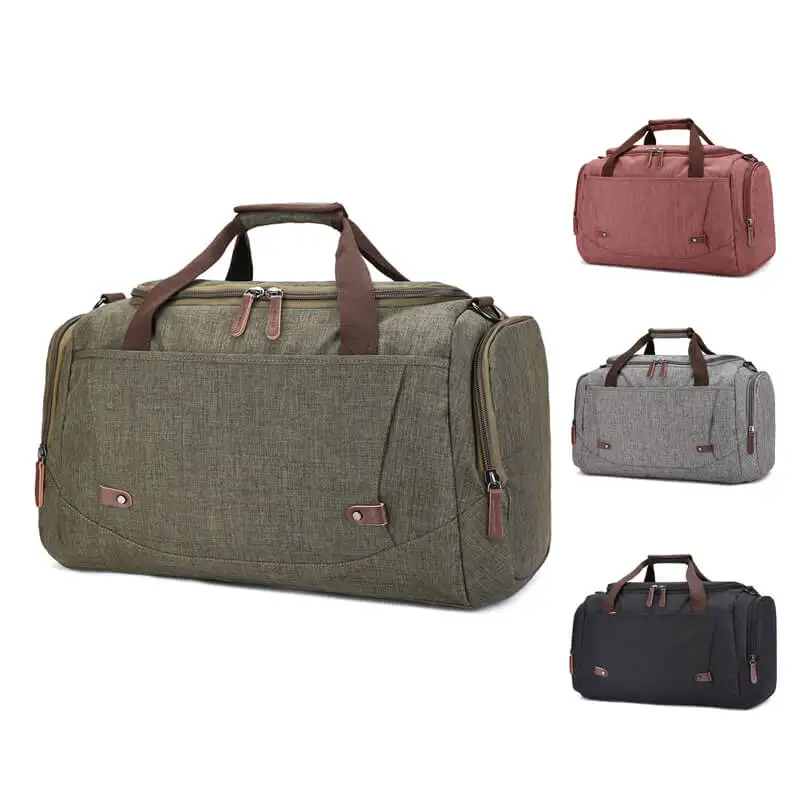 

High quality large capacity nylon men's thick canvas outdoor tote bag gym waterproof duffel bag travel