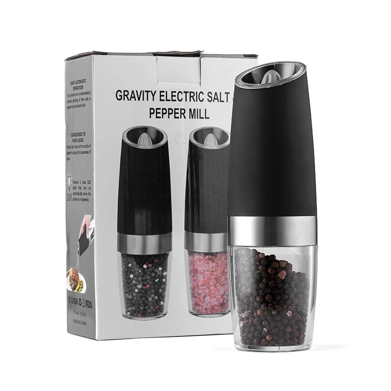 

Electric induction salt and pepper grinder salt and pepper set