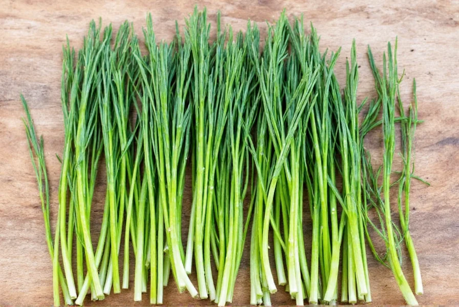 Freeze dried chives sample