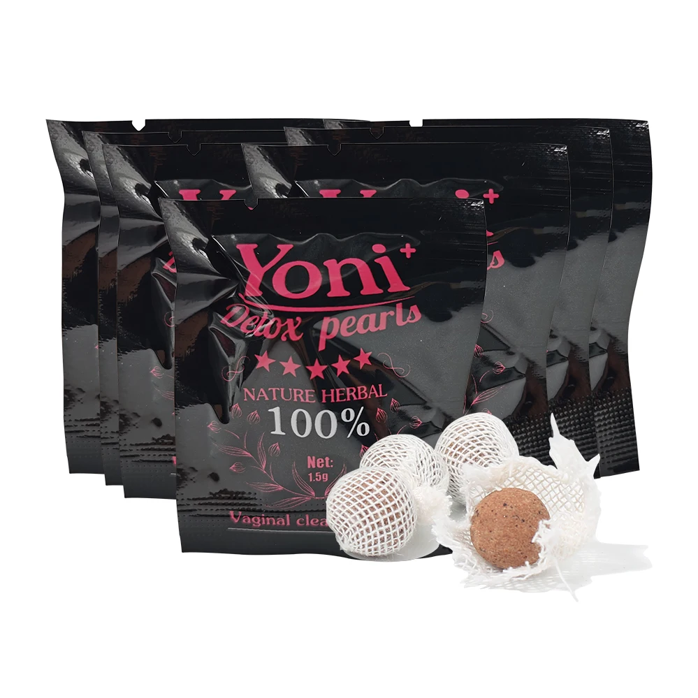 

Good quality factory directly wholesale vaginal clean point tampon detox pearls private label pure organic herb yoni pearls